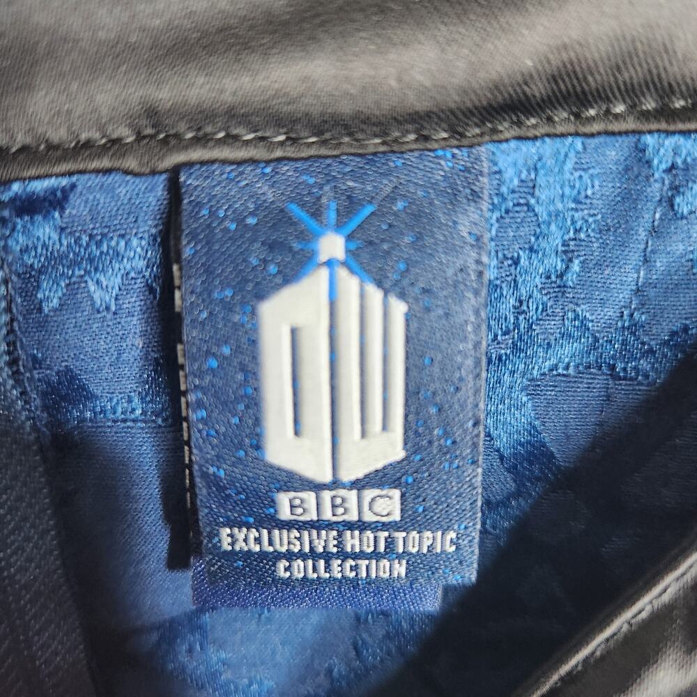 Hot Topic Blue and Black TARDIS-Inspired Mini Dress - Picture 3 of 8